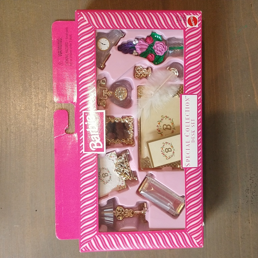 New in Box Barbie Special Collection Desk Set